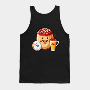 Donut kawaii  junk food T-Shirt cute  funny Tank Top